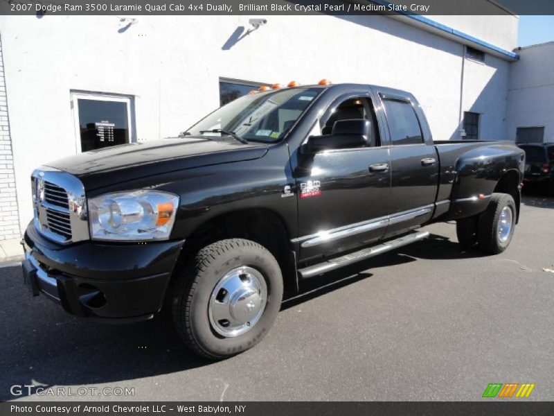 Front 3/4 View of 2007 Ram 3500 Laramie Quad Cab 4x4 Dually