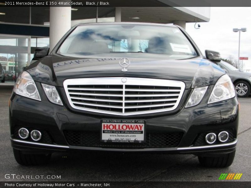 Black / Black 2011 Mercedes-Benz E 350 4Matic Sedan