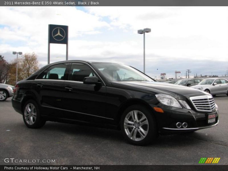 Black / Black 2011 Mercedes-Benz E 350 4Matic Sedan