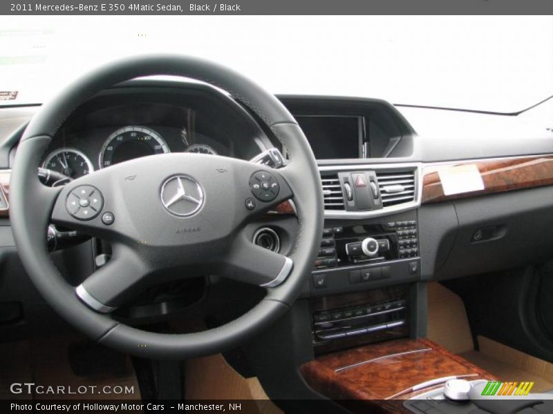 Black / Black 2011 Mercedes-Benz E 350 4Matic Sedan