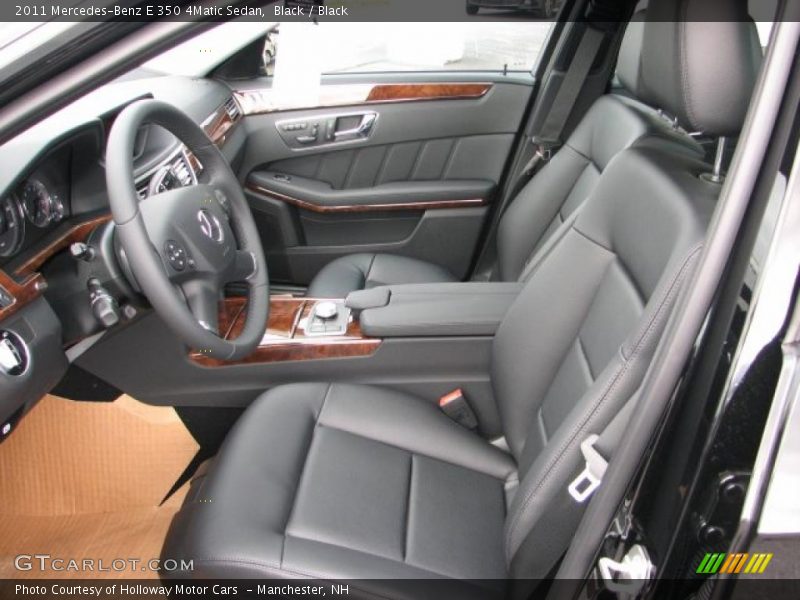 Black / Black 2011 Mercedes-Benz E 350 4Matic Sedan