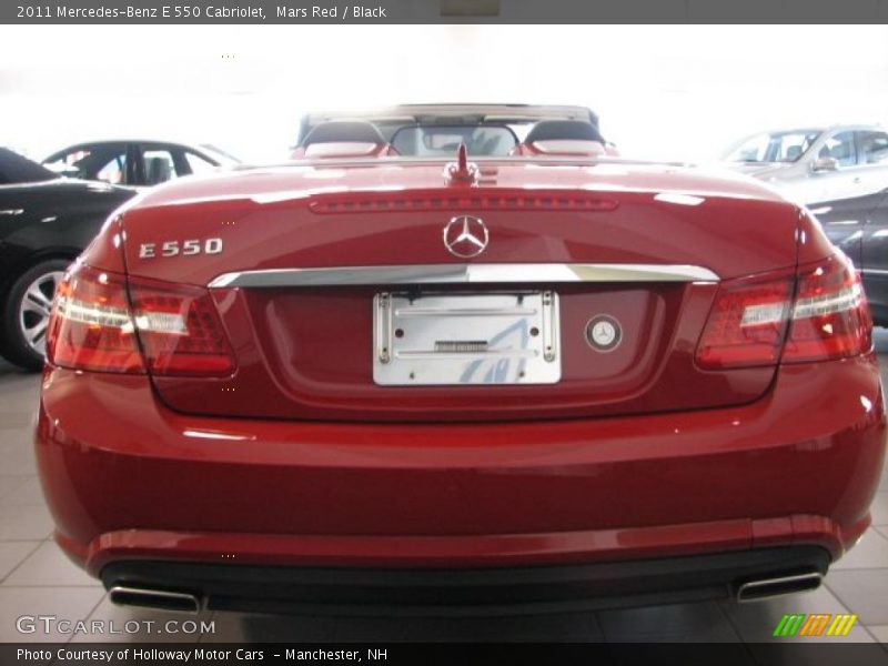 Mars Red / Black 2011 Mercedes-Benz E 550 Cabriolet