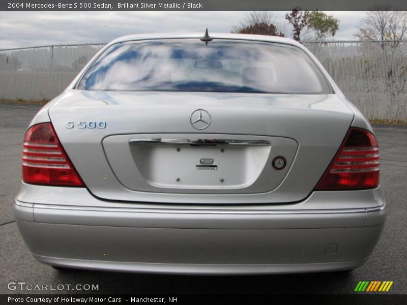 Brilliant Silver Metallic / Black 2004 Mercedes-Benz S 500 Sedan