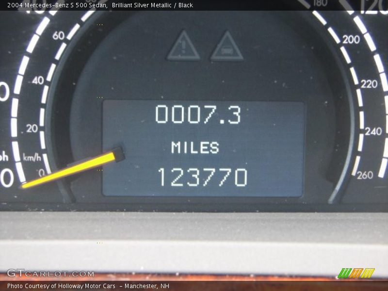 Brilliant Silver Metallic / Black 2004 Mercedes-Benz S 500 Sedan