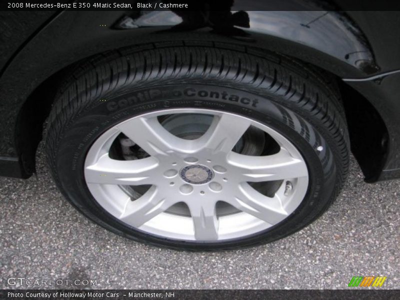 Black / Cashmere 2008 Mercedes-Benz E 350 4Matic Sedan