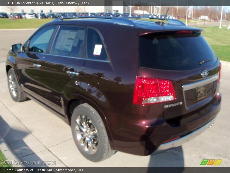 Dark Cherry / Black 2011 Kia Sorento SX V6 AWD
