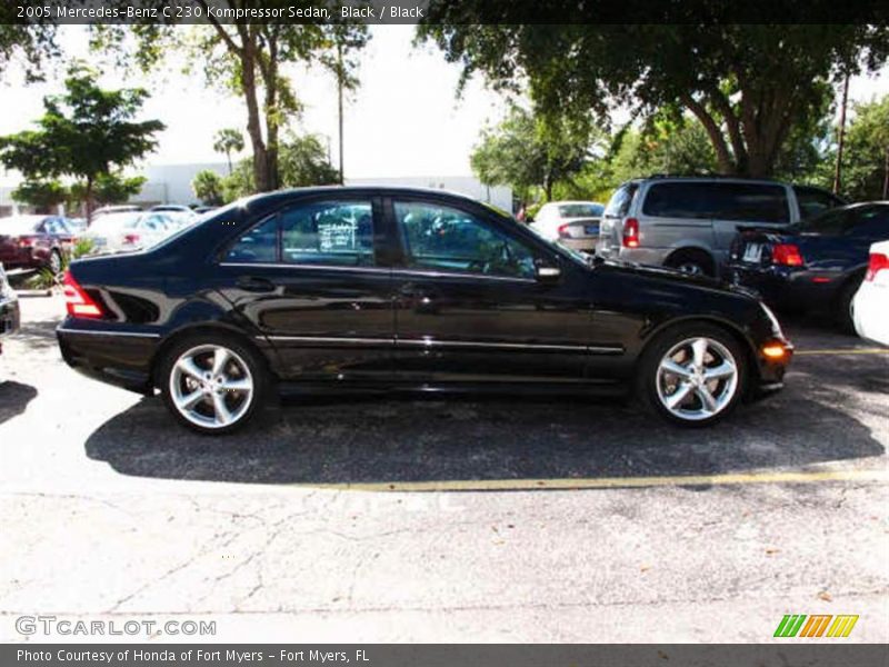 Black / Black 2005 Mercedes-Benz C 230 Kompressor Sedan