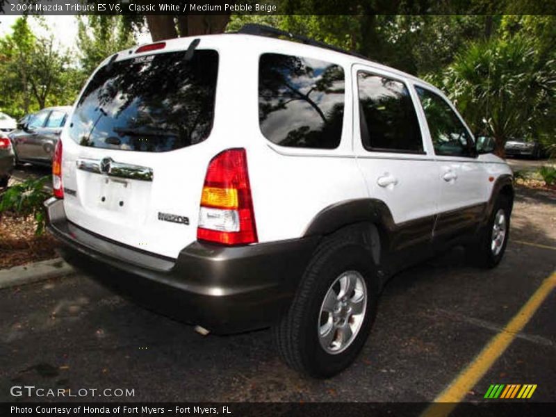 Classic White / Medium Pebble Beige 2004 Mazda Tribute ES V6