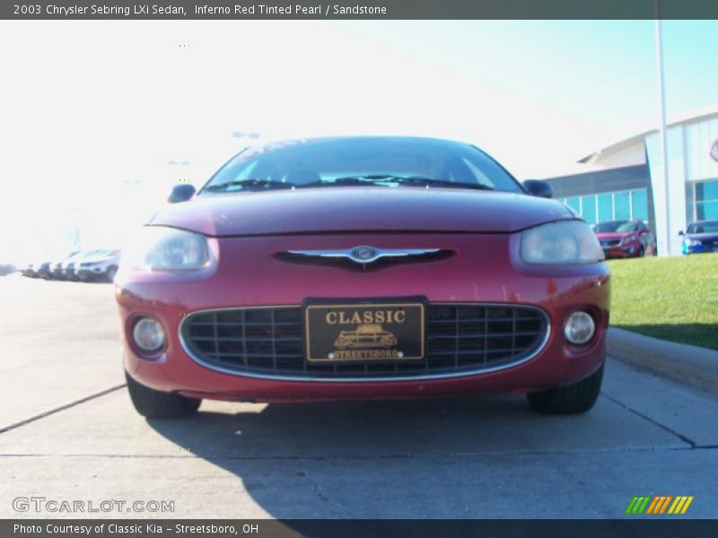 Inferno Red Tinted Pearl / Sandstone 2003 Chrysler Sebring LXi Sedan