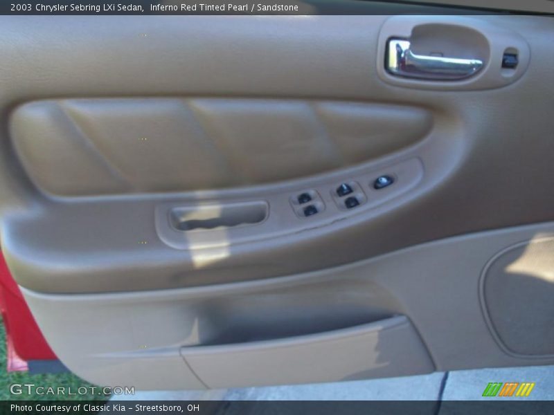 Inferno Red Tinted Pearl / Sandstone 2003 Chrysler Sebring LXi Sedan