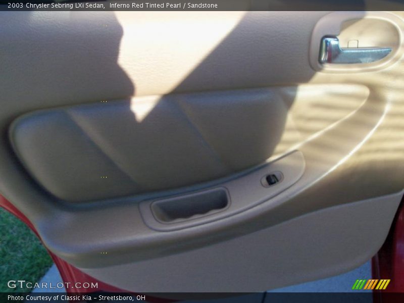 Inferno Red Tinted Pearl / Sandstone 2003 Chrysler Sebring LXi Sedan