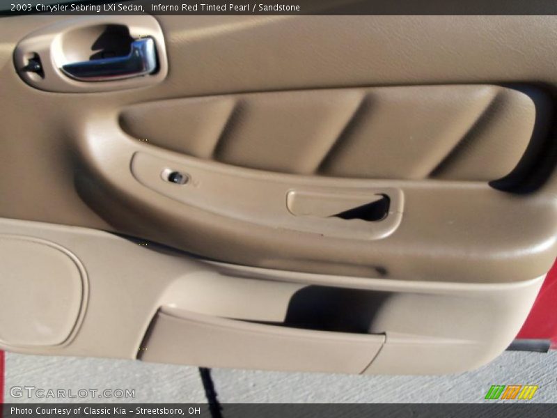 Inferno Red Tinted Pearl / Sandstone 2003 Chrysler Sebring LXi Sedan