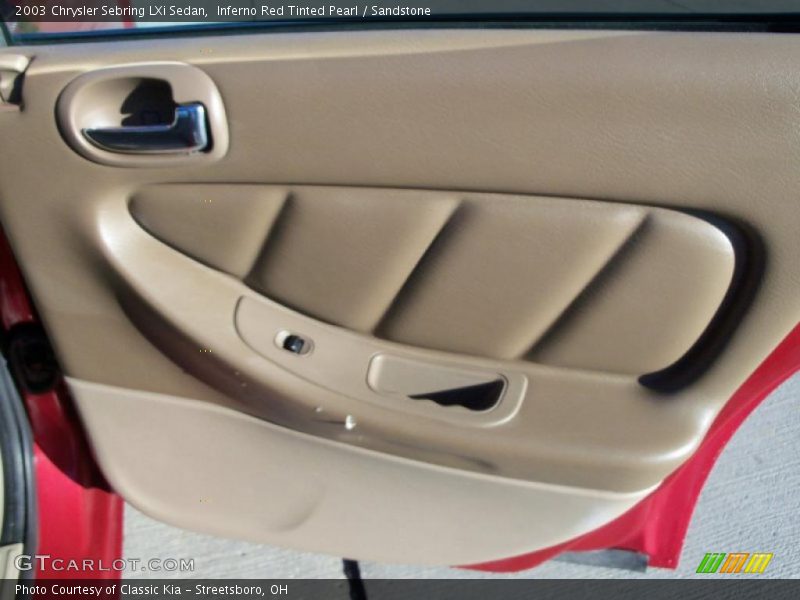 Inferno Red Tinted Pearl / Sandstone 2003 Chrysler Sebring LXi Sedan