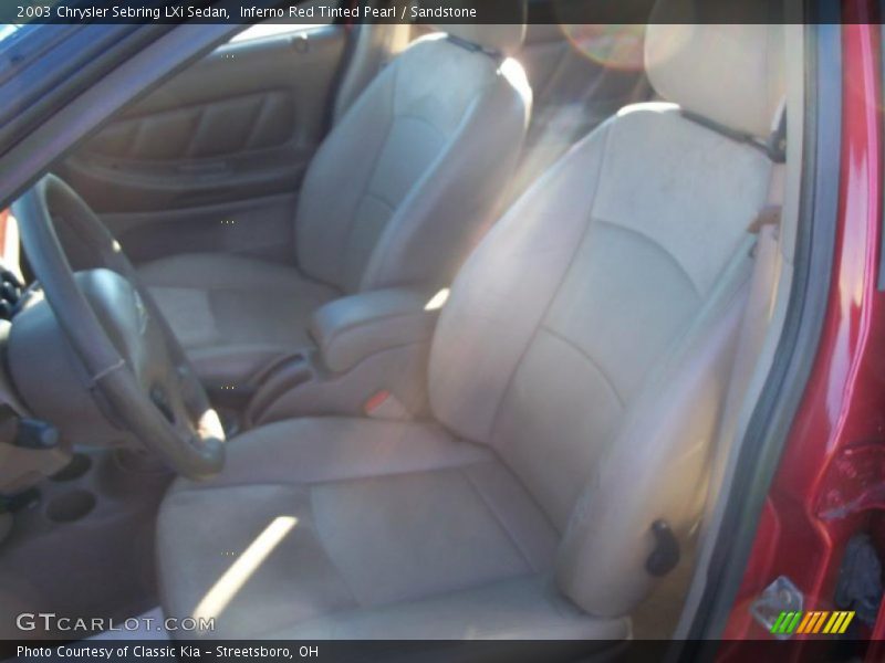 Inferno Red Tinted Pearl / Sandstone 2003 Chrysler Sebring LXi Sedan