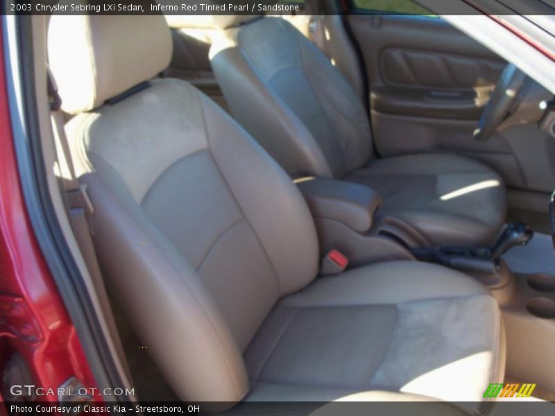 Inferno Red Tinted Pearl / Sandstone 2003 Chrysler Sebring LXi Sedan