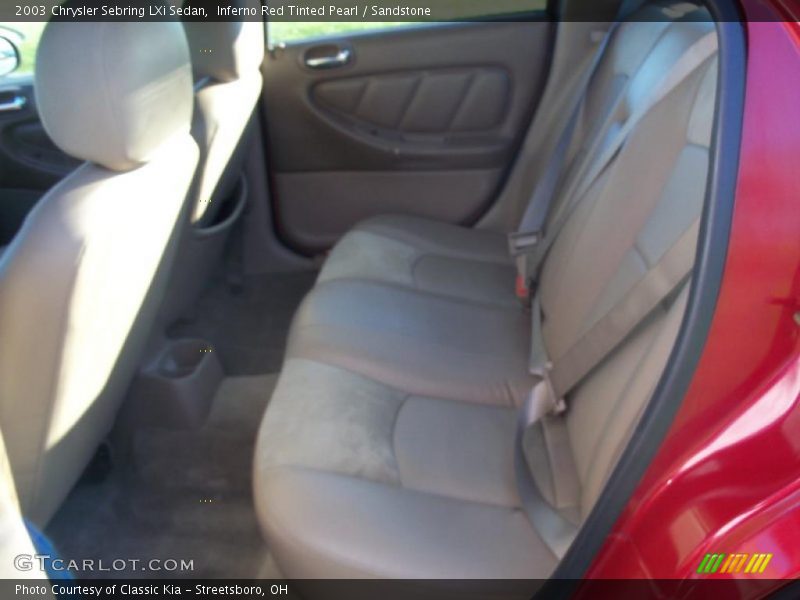Inferno Red Tinted Pearl / Sandstone 2003 Chrysler Sebring LXi Sedan