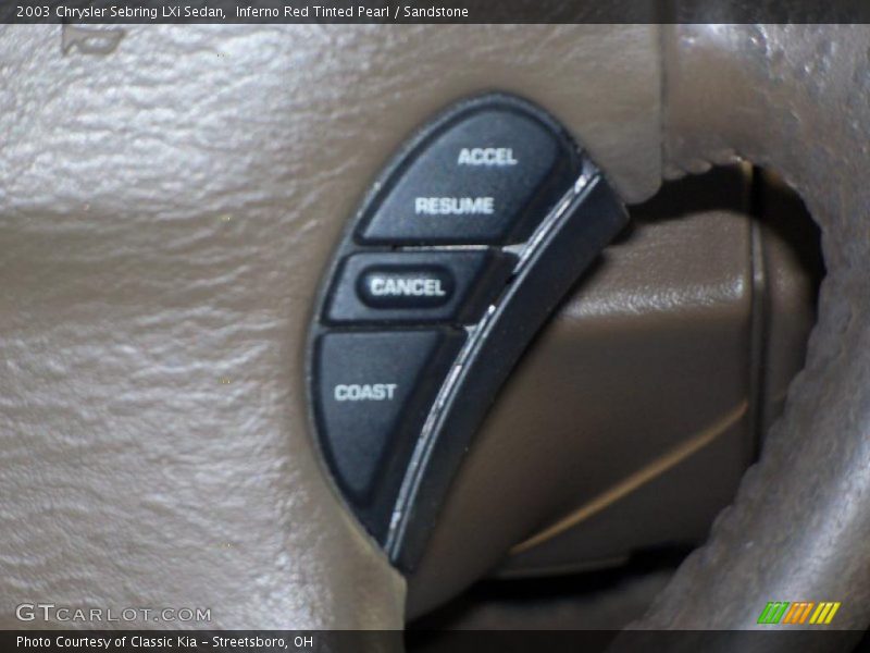 Inferno Red Tinted Pearl / Sandstone 2003 Chrysler Sebring LXi Sedan