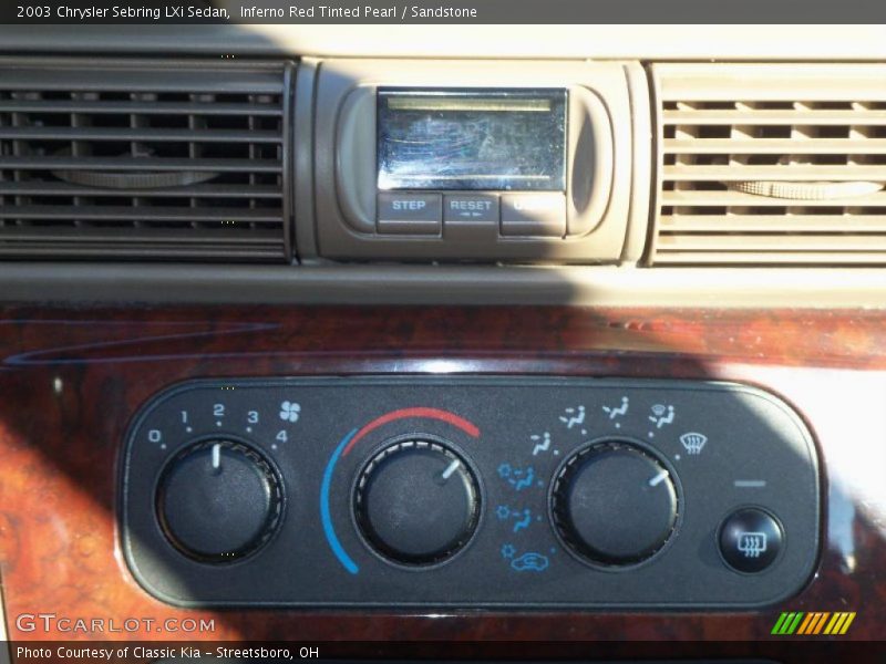 Inferno Red Tinted Pearl / Sandstone 2003 Chrysler Sebring LXi Sedan