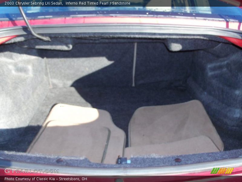 Inferno Red Tinted Pearl / Sandstone 2003 Chrysler Sebring LXi Sedan