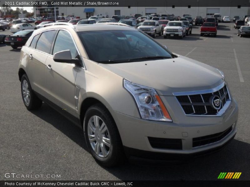 Gold Mist Metallic / Shale/Brownstone 2011 Cadillac SRX FWD
