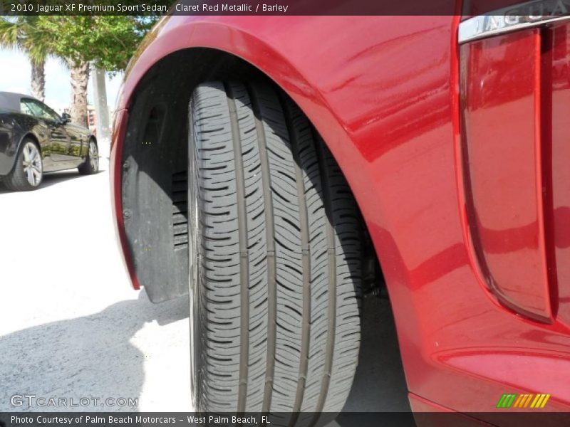 Claret Red Metallic / Barley 2010 Jaguar XF Premium Sport Sedan