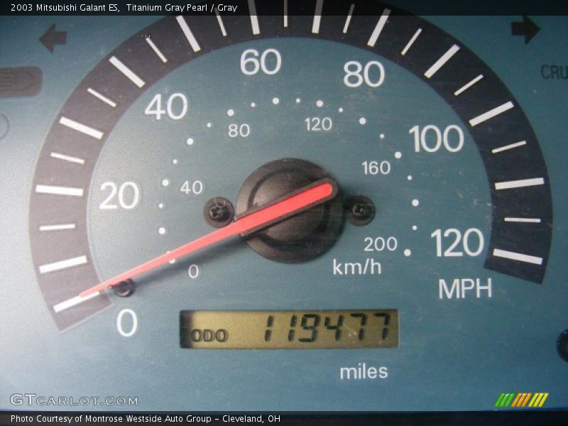 Titanium Gray Pearl / Gray 2003 Mitsubishi Galant ES