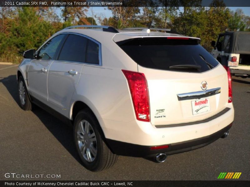 Platinum Ice Tricoat / Shale/Brownstone 2011 Cadillac SRX FWD