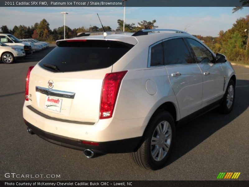 Platinum Ice Tricoat / Shale/Brownstone 2011 Cadillac SRX FWD