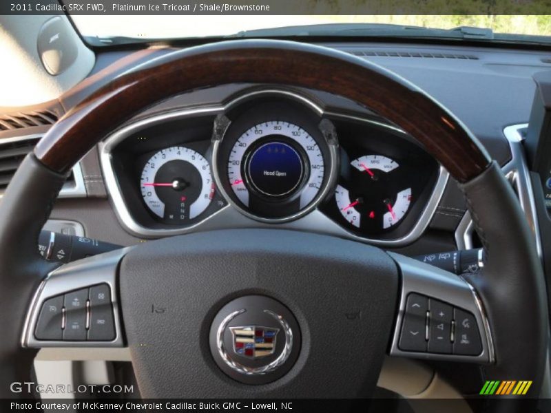 Platinum Ice Tricoat / Shale/Brownstone 2011 Cadillac SRX FWD