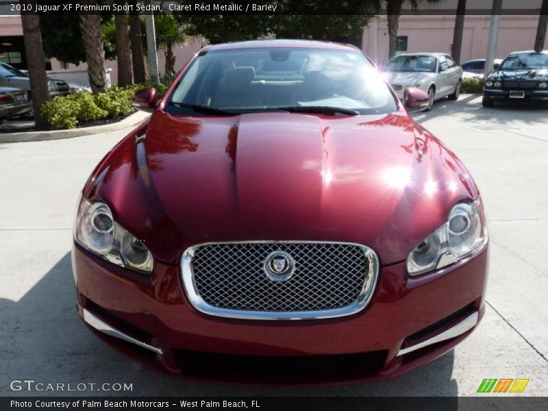 Claret Red Metallic / Barley 2010 Jaguar XF Premium Sport Sedan