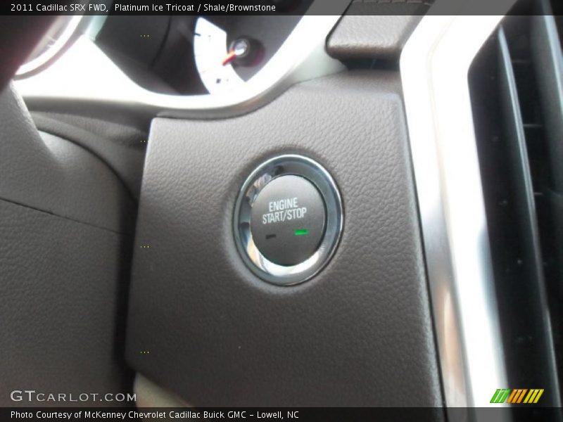 Platinum Ice Tricoat / Shale/Brownstone 2011 Cadillac SRX FWD