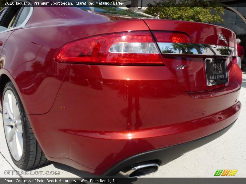 Claret Red Metallic / Barley 2010 Jaguar XF Premium Sport Sedan