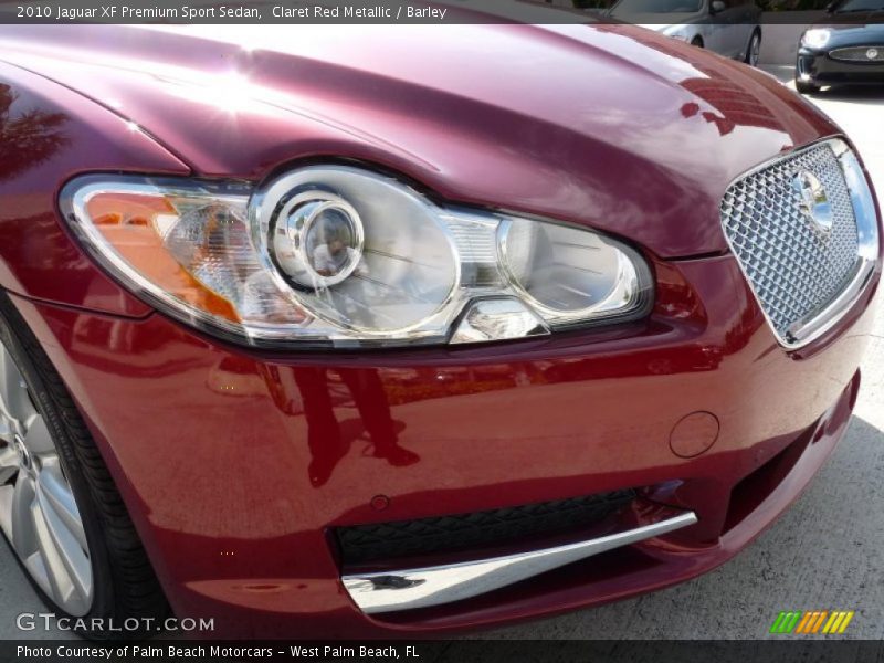 Claret Red Metallic / Barley 2010 Jaguar XF Premium Sport Sedan