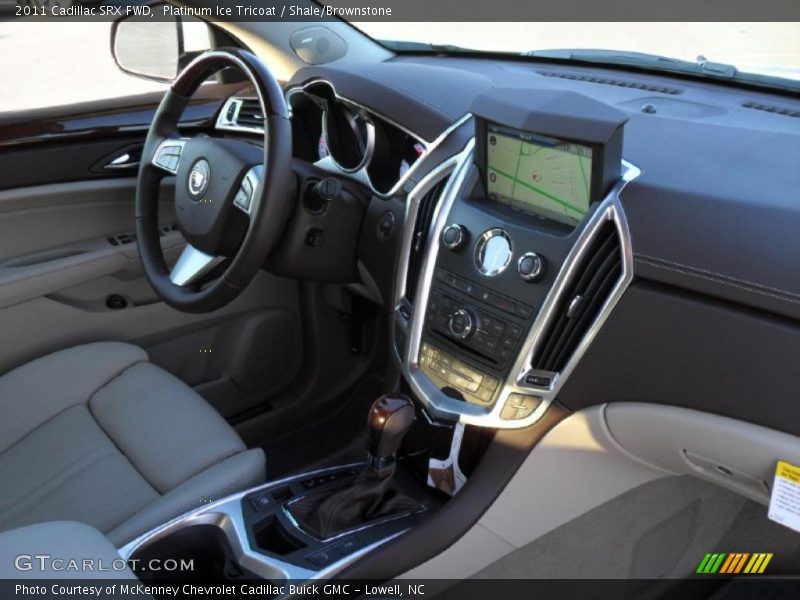 Platinum Ice Tricoat / Shale/Brownstone 2011 Cadillac SRX FWD
