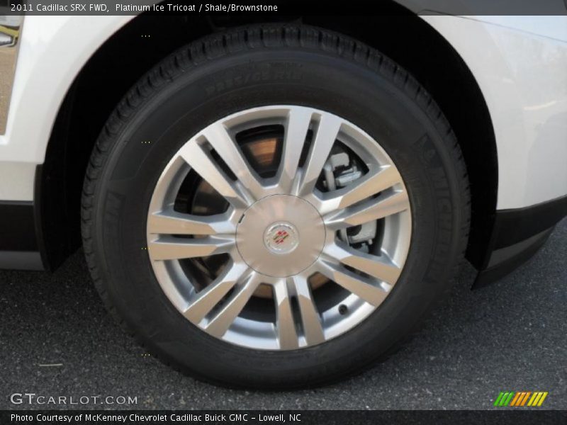 Platinum Ice Tricoat / Shale/Brownstone 2011 Cadillac SRX FWD