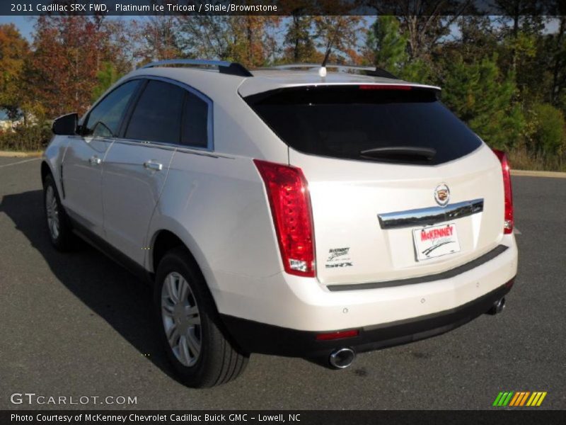 Platinum Ice Tricoat / Shale/Brownstone 2011 Cadillac SRX FWD