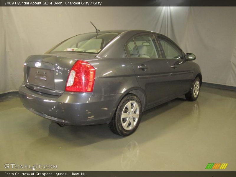 Charcoal Gray / Gray 2009 Hyundai Accent GLS 4 Door