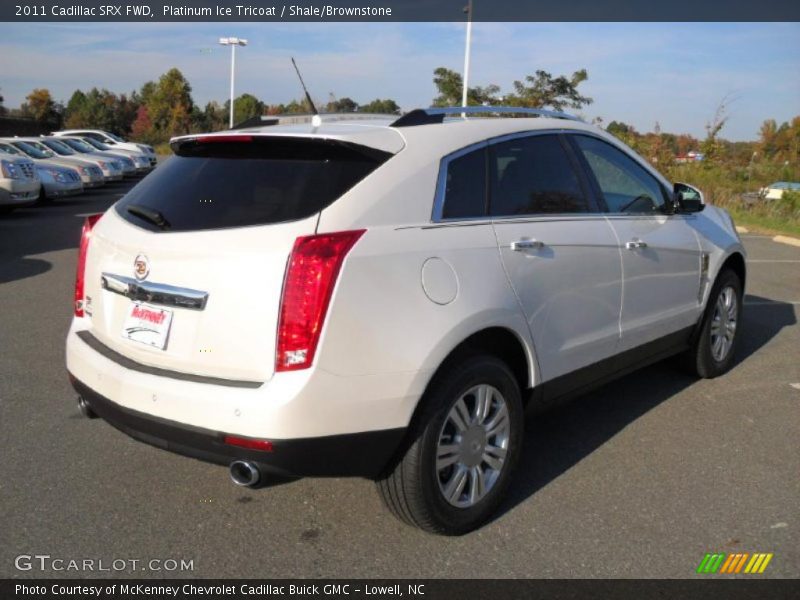 Platinum Ice Tricoat / Shale/Brownstone 2011 Cadillac SRX FWD