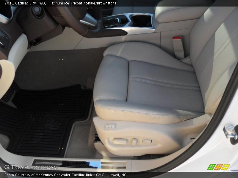 Platinum Ice Tricoat / Shale/Brownstone 2011 Cadillac SRX FWD