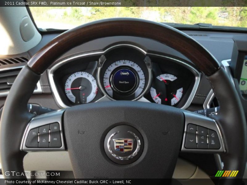 Platinum Ice Tricoat / Shale/Brownstone 2011 Cadillac SRX FWD