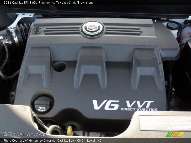 Platinum Ice Tricoat / Shale/Brownstone 2011 Cadillac SRX FWD