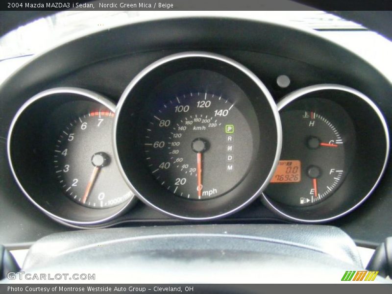 2004 MAZDA3 i Sedan i Sedan Gauges