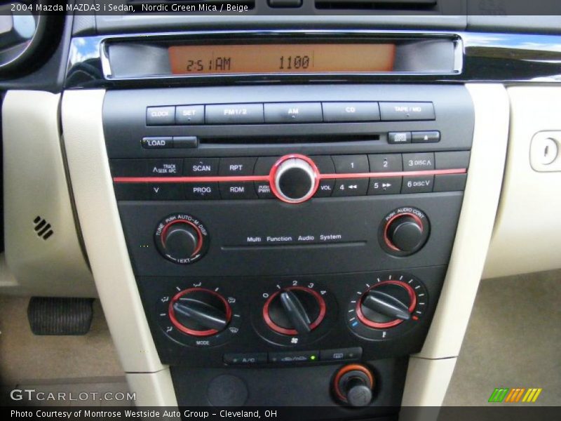 Controls of 2004 MAZDA3 i Sedan