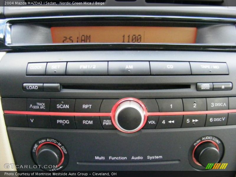 Controls of 2004 MAZDA3 i Sedan
