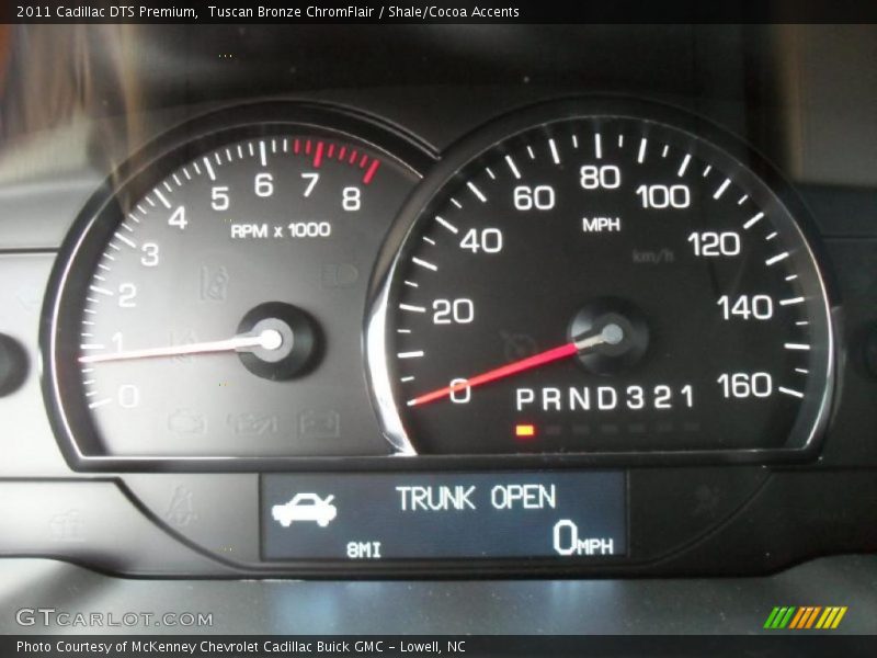  2011 DTS Premium Premium Gauges