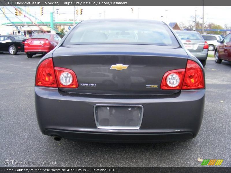 Taupe Gray Metallic / Cocoa/Cashmere 2010 Chevrolet Malibu LS Sedan