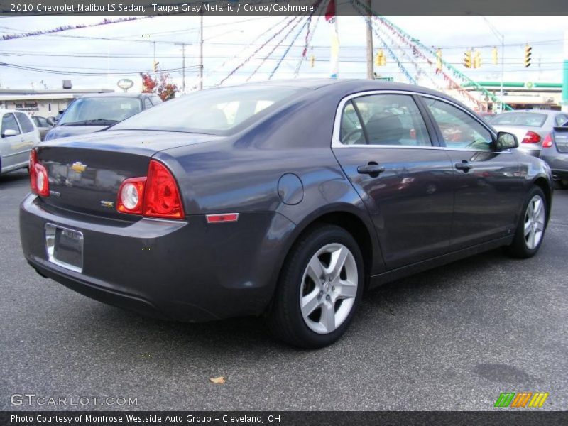 Taupe Gray Metallic / Cocoa/Cashmere 2010 Chevrolet Malibu LS Sedan