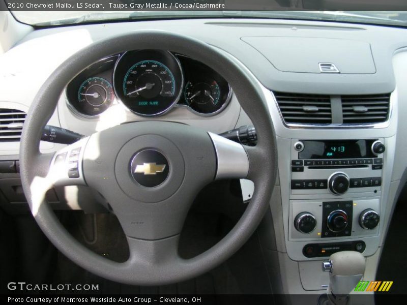 Taupe Gray Metallic / Cocoa/Cashmere 2010 Chevrolet Malibu LS Sedan