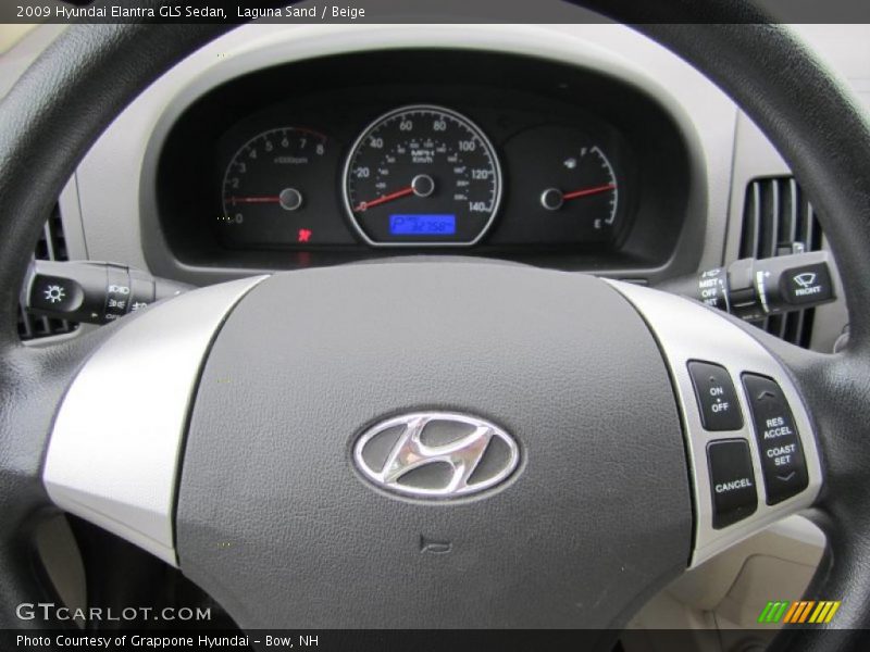 Laguna Sand / Beige 2009 Hyundai Elantra GLS Sedan