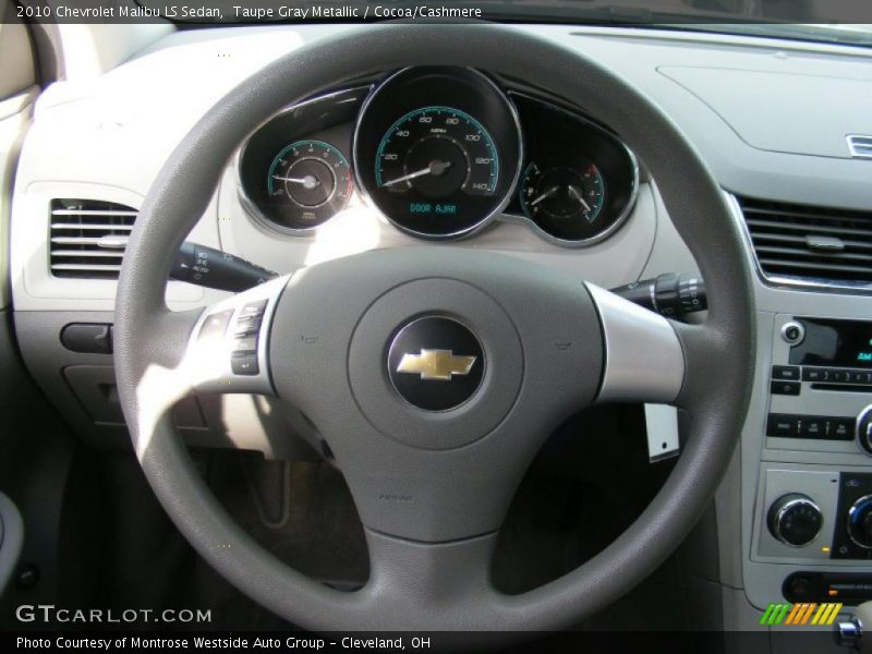 Taupe Gray Metallic / Cocoa/Cashmere 2010 Chevrolet Malibu LS Sedan